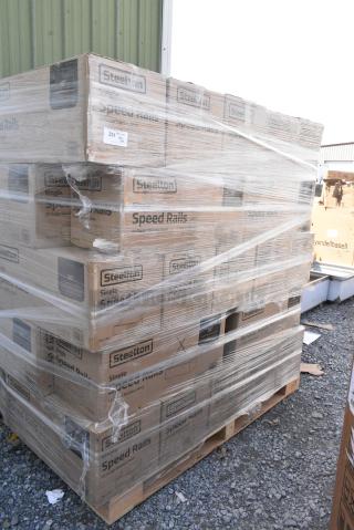 35 BRAND NEW SCRATCH AND DENT! Steelton 712B5530 Stainless Steel Single Tier Speed Rail - 30". 35 Times Your Bid!