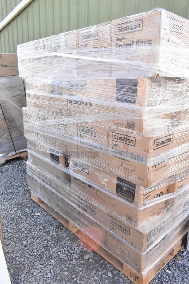 35 BRAND NEW SCRATCH AND DENT! Steelton 712B5530 Stainless Steel Single Tier Speed Rail - 30". 35 Times Your Bid! - Image 2 of 3