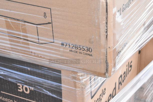 35 BRAND NEW SCRATCH AND DENT! Steelton 712B5530 Stainless Steel Single Tier Speed Rail - 30". 35 Times Your Bid! - Image 3 of 3