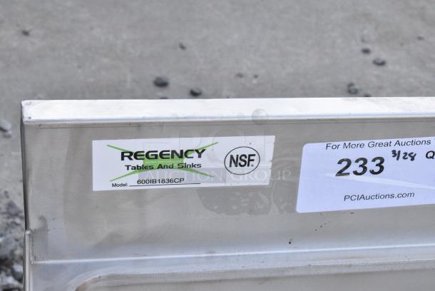 BRAND NEW SCRATCH AND DENT! Regency 600IB1836CP 18" x 36" Underbar Ice Bin with 7 Circuit Post-Mix Cold Plate and Bottle Holders - 79 lb. No Legs. - Image 5 of 5