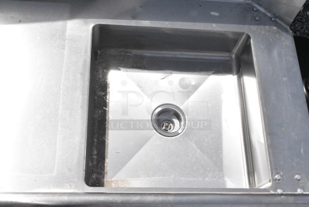 Stainless Steel Left Side Dirty Side Dish Table. No Legs. - Image 4 of 5