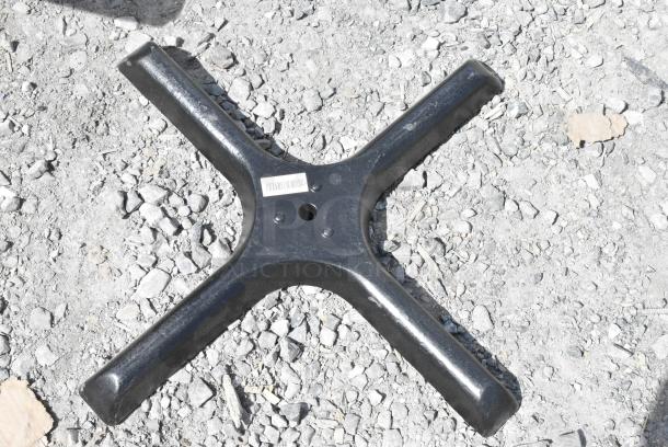6 Metal Cross Table Base Feet. 6 Times Your Bid! - Image 2 of 3