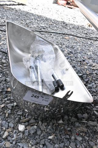 BRAND NEW SCRATCH AND DENT! Lot Including Roll Top for Chafing Dish and Pole Pieces