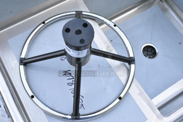 2 BRAND NEW SCRATCH AND DENT! Lancaster Table & Seating 164142FR  Chrome Foot Ring for Bar Height Metal Table Base - 17 1/4" Diameter. 2 Times Your Bid! - Image 3 of 4