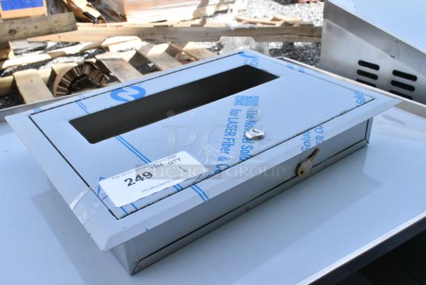 BRAND NEW SCRATCH AND DENT! Bobrick Stainless Steel Dispenser - Image 4 of 6