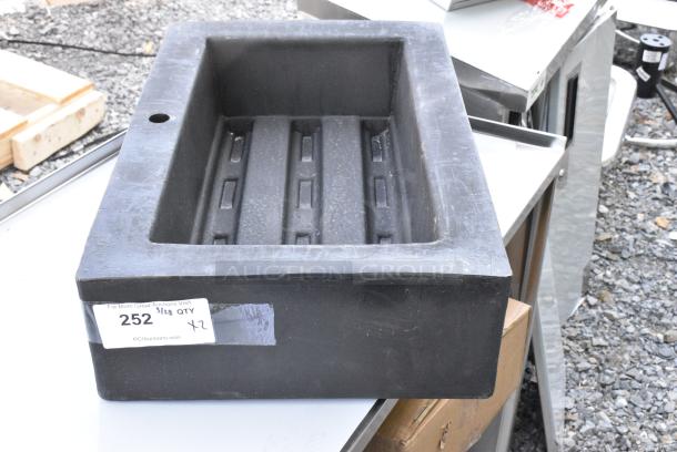 2 BRAND NEW SCRATCH AND DENT! Black Poly Bins. 2 Times Your Bid! - Image 2 of 5