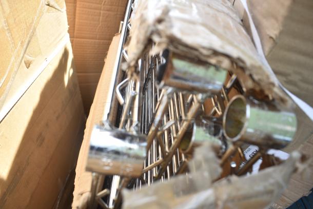 BRAND NEW SCRATCH AND DENT! Regency 460EC2448 Regency 24" x 48" Chrome 3-Sided Frame for Wire Shelving. May Be Missing Pieces. - Image 2 of 3