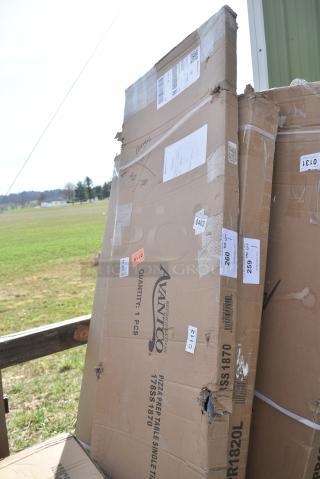 BRAND NEW SCRATCH AND DENT! Avantco 178SS1870 18" x 70 3/8" Stainless Steel Single Deck Overshelf. May Be Missing Pieces.