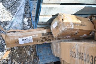 2 BRAND NEW SCRATCH AND DENT! Lancaster Table & Seating 164TCOLRD425 25 3/16" x 4 1/2" Standard Height Table Base Column and Rod. May Be Missing Pieces. 2 Times Your Bid!