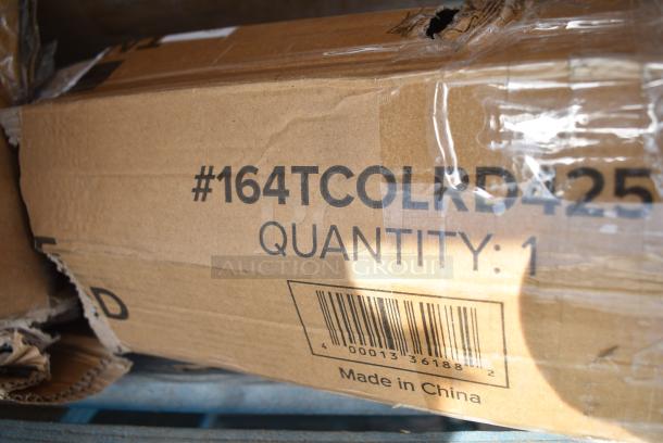 2 BRAND NEW SCRATCH AND DENT! Lancaster Table & Seating 164TCOLRD425 25 3/16" x 4 1/2" Standard Height Table Base Column and Rod. May Be Missing Pieces. 2 Times Your Bid! - Image 3 of 4