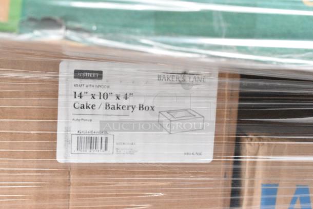 27 BRAND NEW SCRATCH AND DENT! Items Including 760SOUP16WPA Choice 16 oz. White Double Poly-Coated Paper Food Cup with Vented Paper Lid - 250/Case, 347RP10WHSLV Visions 10" White Plastic Plate with Silver Lattice Design - 120/Case, 433NHT101H Choice 1/6 Standard Size White "Thank You" Medium-Duty Plastic T-Shirt Bag - 1,000/Case, 394365L Noble Products Powder-Free Disposable Clear Vinyl Gloves for Foodservice - Large - 1000/Case, 395TO991 EcoChoice 9" x 9" x 3" Compostable No PFAS Added Bamboo / Bagasse 1 Compartment Take-Out Box - 200/Case, 24514104WBKBL Baker's Lane 14" x 10" x 4" Kraft Customizable Quarter Sheet Auto-Popup Window Cake / Bakery Box - 100/Bundle, 612FS4255HD Choice Half Size Heavy-Duty Foil Steam Table Pan Medium 2 3/16" Depth - 100/Case, 50016C Choice 16 oz. Coffee Print Poly Paper Hot Cup - 1,000/Case, 500LFLAT32 Choice Clear Plastic Flat Lid with Straw Slot - 32 oz. - 500/Case, VacPak-It 186CVB1010 10" x 10" Chamber Vacuum Packaging Pouches / Bags 3 Mil - 1,000/Case, 130TONG9HDBK Visions 9" Individually Wrapped Extra Heavy-Duty Black Disposable Polypropylene Tongs - 24/Case, 760DOMELID16 Choice 12-22 oz. Translucent Cold Cup Dome Lid with Opening - 1000/Case. 27 Times Your Bid! - Image 14 of 20
