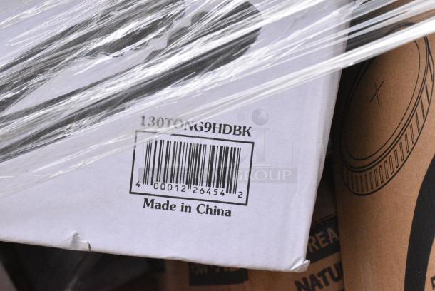 27 BRAND NEW SCRATCH AND DENT! Items Including 760SOUP16WPA Choice 16 oz. White Double Poly-Coated Paper Food Cup with Vented Paper Lid - 250/Case, 347RP10WHSLV Visions 10" White Plastic Plate with Silver Lattice Design - 120/Case, 433NHT101H Choice 1/6 Standard Size White "Thank You" Medium-Duty Plastic T-Shirt Bag - 1,000/Case, 394365L Noble Products Powder-Free Disposable Clear Vinyl Gloves for Foodservice - Large - 1000/Case, 395TO991 EcoChoice 9" x 9" x 3" Compostable No PFAS Added Bamboo / Bagasse 1 Compartment Take-Out Box - 200/Case, 24514104WBKBL Baker's Lane 14" x 10" x 4" Kraft Customizable Quarter Sheet Auto-Popup Window Cake / Bakery Box - 100/Bundle, 612FS4255HD Choice Half Size Heavy-Duty Foil Steam Table Pan Medium 2 3/16" Depth - 100/Case, 50016C Choice 16 oz. Coffee Print Poly Paper Hot Cup - 1,000/Case, 500LFLAT32 Choice Clear Plastic Flat Lid with Straw Slot - 32 oz. - 500/Case, VacPak-It 186CVB1010 10" x 10" Chamber Vacuum Packaging Pouches / Bags 3 Mil - 1,000/Case, 130TONG9HDBK Visions 9" Individually Wrapped Extra Heavy-Duty Black Disposable Polypropylene Tongs - 24/Case, 760DOMELID16 Choice 12-22 oz. Translucent Cold Cup Dome Lid with Opening - 1000/Case. 27 Times Your Bid! - Image 19 of 20