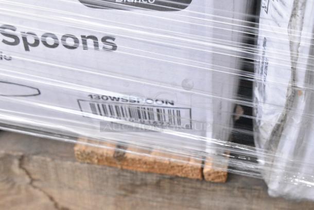 29 BRAND NEW SCRATCH AND DENT! Items Including 130WSSPOON Choice Medium Weight White Polypropylene Plastic Soup Spoon - 1,000/Case, 795PTOBK3 Choice 7 3/4" x 5 1/2" x 2 1/2" Black Microwavable Folded Paper #3 Take-Out Container - 200/Case, 500TW7 Choice 7 oz. Translucent Thin Wall Plastic Cold Cup - 2,500/Case, 612POB225LB Choice Oblong Clear Plastic Dome Lid for 2.25 lb. & 1.5 lb. Shallow Foil Take-Out Container - 500/Case, 795PTOWHT4 Choice White Microwavable Folded Paper #4 Take-Out Container 7 3/4" x 5 1/2" x 3 1/2" - 160/Case, 5008RIPKRPE Choice 8 oz. Squat Double Wall Ripple Kraft Paper Hot Cup - 500/Case, Ice Bags, Dart 60HT1 White Foam Hinged Lid Container 6" x 6" x 3" - 500/Case, 500CC16 Choice Clear PET Customizable Plastic Cold Cup - 16 oz. - 1,000/Case. 29 Times Your Bid! - Image 11 of 22