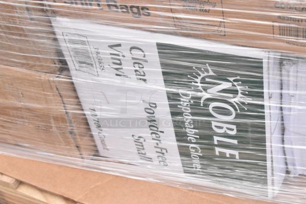 32 BRAND NEW SCRATCH AND DENT! Items Including 500TO993 Choice 9" x 9" x 3" Microwavable 1-Compartment Black / Clear Plastic Hinged Container - 100/Case, 500TO1183C2 Choice 11" x 8 1/2" x 3" Microwaveable 2-Compartment Black / Clear Plastic Hinged Container - 100/Case, 127PL2 Choice PET Plastic Lid for 1.5 to 2.5 oz. Souffle Cup / Portion Cup - 2500/Case, 760SOUP12KB Choice 12 oz. Kraft Poly-Coated Paper Food Cup - 1000/Case, 433BR14 BAG SHOP HNDL 14X8X15 200 BROWN, 50016W Choice 16 oz. White Poly Paper Hot Cup - 1,000/Case, 130TASTERNEO Choice 3" Neon Plastic Taster Spoon with Assorted Colors - 3,000/Case, 347TCL7 Choice 7-8 oz. Clear Disposable Plastic Tumbler - 500/Case. 32 Times Your Bid! - Image 18 of 18