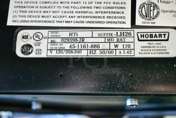 BRAND NEW IN BOX! 2017 Hobart HTi Metal Commercial Countertop Scale. 120/208-240 Volts, 1l Phase. Tested and Working! - Image 26 of 28