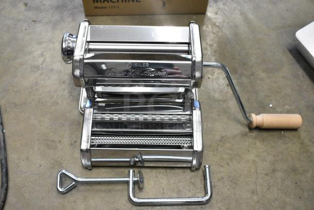 BRAND NEW SCRATCH AND DENT! Isiler 177-1 Metal Countertop Pasta Machine. - Image 1 of 12