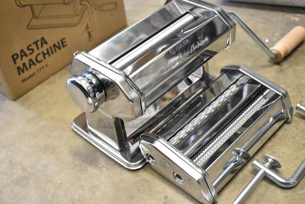 BRAND NEW SCRATCH AND DENT! Isiler 177-1 Metal Countertop Pasta Machine. - Image 7 of 12