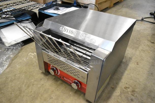 BRAND NEW SCRATCH AND DENT! Avantco 184T140 Stainless Steel Commercial 10" Wide Conveyor Toaster with 3" Opening. 300 Slices per Hour. 120 Volts, 1 Phase. - Image 8 of 15