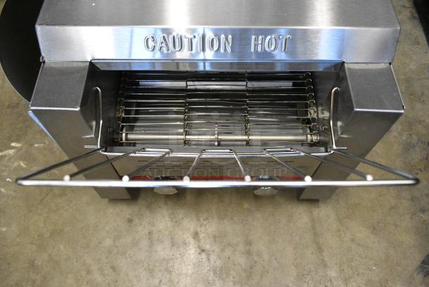 BRAND NEW SCRATCH AND DENT! Avantco 184T140 Stainless Steel Commercial 10" Wide Conveyor Toaster with 3" Opening. 300 Slices per Hour. 120 Volts, 1 Phase. - Image 9 of 15
