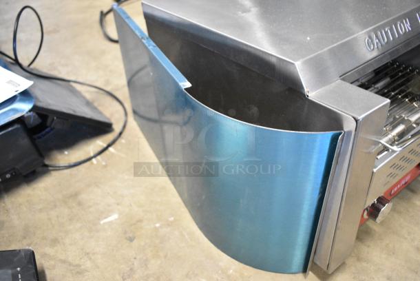BRAND NEW SCRATCH AND DENT! Avantco 184T140 Stainless Steel Commercial 10" Wide Conveyor Toaster with 3" Opening. 300 Slices per Hour. 120 Volts, 1 Phase. - Image 12 of 15