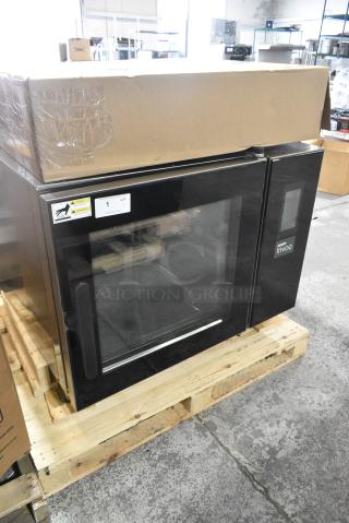 BRAND NEW SCRATCH AND DENT! 2024 Blodgett 62BLE INVOQ Stainless Steel Commercial Single Full Size Combi Oven - Boilerless, 480 Volts, 3 Phase.