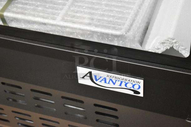 BRAND NEW SCRATCH AND DENT! 2024 Avantco 178DLC82HCB Metal Commercial 82" Black Curved Glass Refrigerated Deli Case. 115 Volts, 1 Phase. Tested and Working! - Image 3 of 7