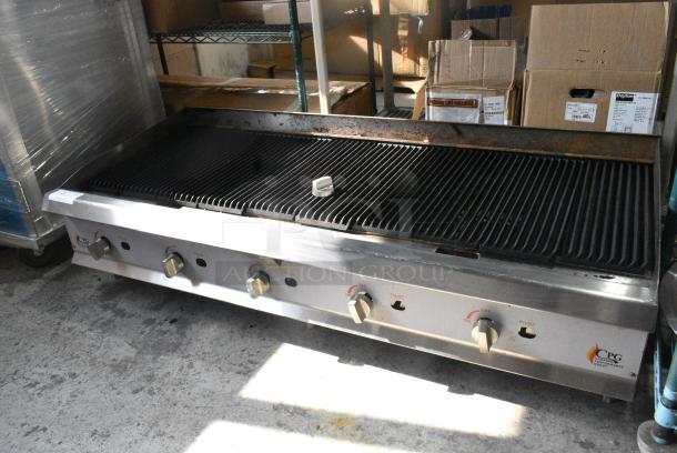2020 Cooking Performance Group CPG 351CRCPG60NL Stainless Steel Commercial Countertop Natural Gas Powered Charbroiler Grill. 200,000 BTU. - Image 2 of 8