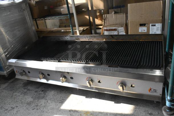 2020 Cooking Performance Group CPG 351CRCPG60NL Stainless Steel Commercial Countertop Natural Gas Powered Charbroiler Grill. 200,000 BTU. - Image 4 of 8