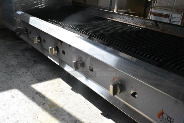 2020 Cooking Performance Group CPG 351CRCPG60NL Stainless Steel Commercial Countertop Natural Gas Powered Charbroiler Grill. 200,000 BTU. - Image 6 of 8