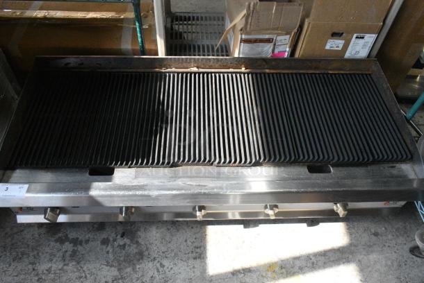 2020 Cooking Performance Group CPG 351CRCPG60NL Stainless Steel Commercial Countertop Natural Gas Powered Charbroiler Grill. 200,000 BTU. - Image 7 of 8
