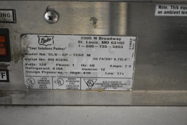 Duke Metal Commercial Sandwich Make Line Prep Line w/ Lowering Sneeze Guard. 120 Volts, 1 Phase. - Image 7 of 7