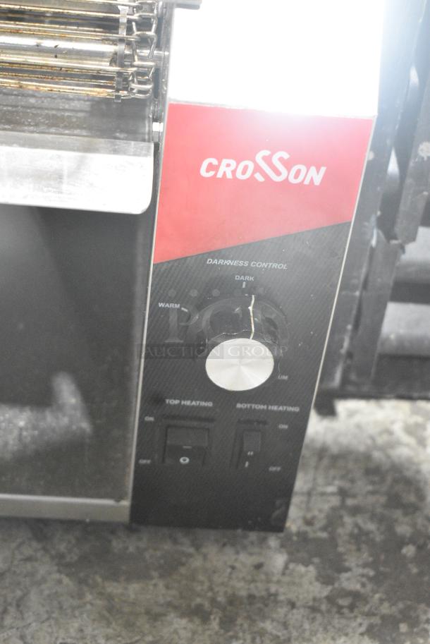 LIKE NEW! 2024 Crosson CCT-500 Stainless Steel Commercial Countertop Electric Powered Conveyor Toaster. 120 Volts, 1 Phase. Tested and Working! - Image 3 of 6