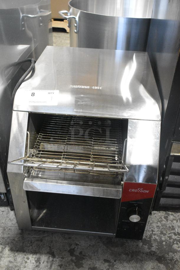 LIKE NEW! 2024 Crosson CCT-500 Stainless Steel Commercial Countertop Electric Powered Conveyor Toaster. 120 Volts, 1 Phase. Tested and Working! - Image 4 of 6