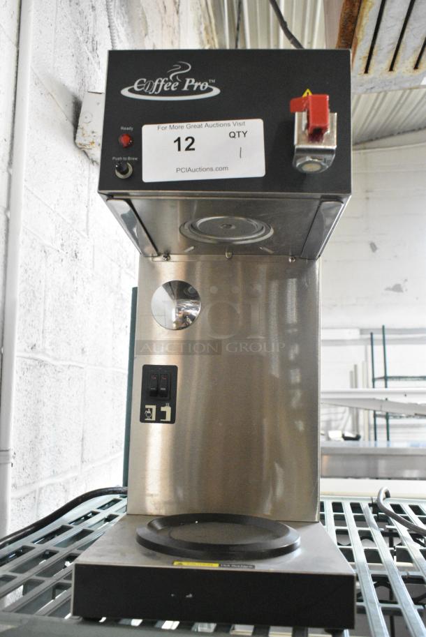Coffee Pro 8540 Stainless Steel Commercial Countertop Coffee Machine w/ Hot Water Dispenser. 120 Volts, 1 Phase. - Image 1 of 7