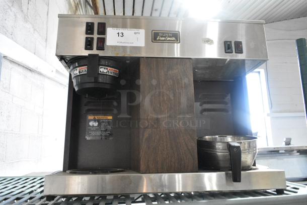 Bunn VPS Stainless Steel Commercial Countertop 3 Burner Coffee Machine w/ Metal and Poly Brew Baskets. 120 Volts, 1 Phase. - Image 1 of 6