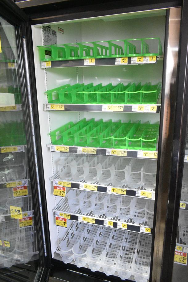 2018 True GDM-49-HC Metal Commercial 2 Door Reach In Cooler Merchandiser w/ Poly Coated Racks. 115 Volts, 1 Phase. Tested and Working! - Image 4 of 6