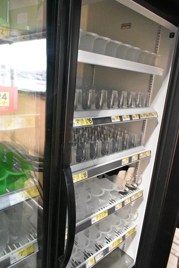 2018 True GDM-49-HC Metal Commercial 2 Door Reach In Cooler Merchandiser w/ Poly Coated Racks. 115 Volts, 1 Phase. Tested and Working! - Image 5 of 6