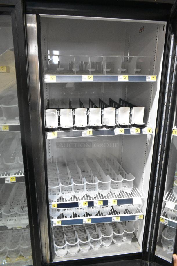 2018 True GDM-72-HC Metal Commercial 3 Door Reach In Cooler Merchandiser w/ Poly Coated Racks. 115 Volts, 1 Phase. Tested and Working! - Image 4 of 8