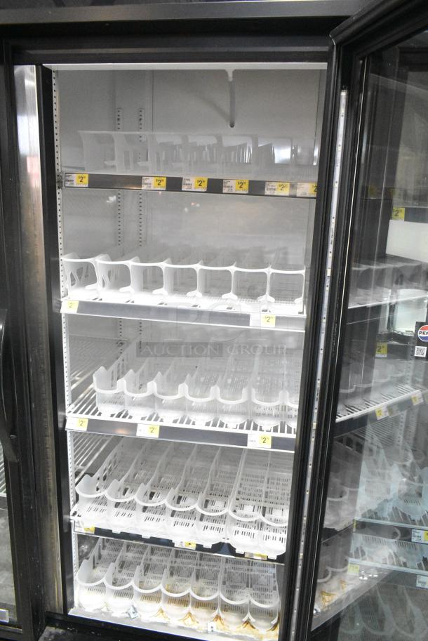 2018 True GDM-72-HC Metal Commercial 3 Door Reach In Cooler Merchandiser w/ Poly Coated Racks. 115 Volts, 1 Phase. Tested and Working! - Image 5 of 8