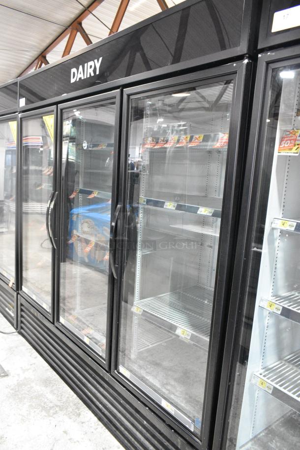 2018 True GDM-72-HC Metal Commercial 3 Door Reach In Cooler Merchandiser w/ Poly Coated Racks. 115 Volts, 1 Phase. Tested and Working! - Image 2 of 8