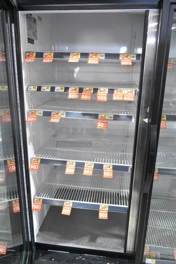 2018 True GDM-72-HC Metal Commercial 3 Door Reach In Cooler Merchandiser w/ Poly Coated Racks. 115 Volts, 1 Phase. Tested and Working! - Image 5 of 8
