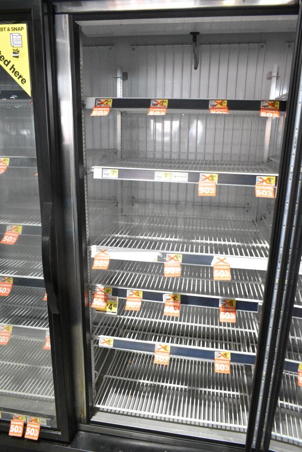 2018 True GDM-72F-HC Metal Commercial 3 Door Reach In Freezer Merchandiser w/ Poly Coated Racks. 115/208-230 Volts, 1 Phase. Tested and Working! - Image 5 of 7
