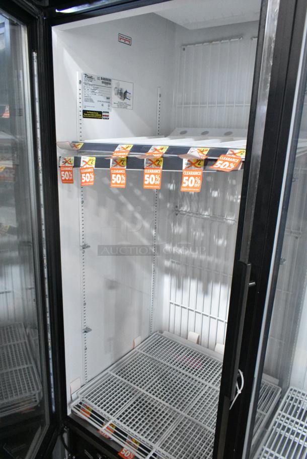 2018 True GDM-49F-HC Metal Commercial 2 Door Reach In Freezer Merchandiser w/ Poly Coated Racks. 115/208-230 Volts, 1 Phase. Tested and Working! - Image 3 of 6