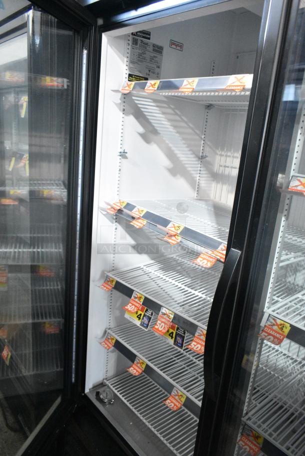 2018 True GDM-72F-HC Metal Commercial 3 Door Reach In Freezer Merchandiser w/ Poly Coated Racks. 115/208-230 Volts, 1 Phase. Tested and Working! - Image 7 of 8