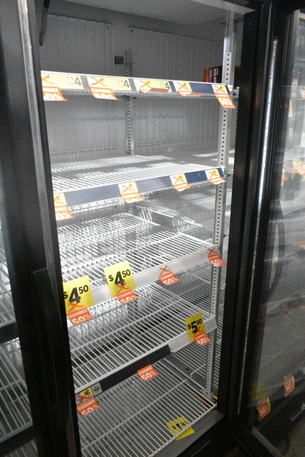2018 True GDM-72F-HC Metal Commercial 3 Door Reach In Freezer Merchandiser w/ Poly Coated Racks. 115/208-230 Volts, 1 Phase. Tested and Working! - Image 5 of 7