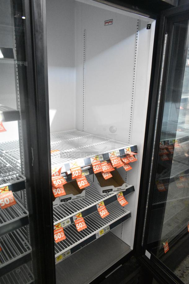 2018 True GDM-72-HC Metal Commercial 3 Door Reach In Cooler Merchandiser w/ Poly Coated Racks. 115 Volts, 1 Phase. Tested and Working! - Image 4 of 7