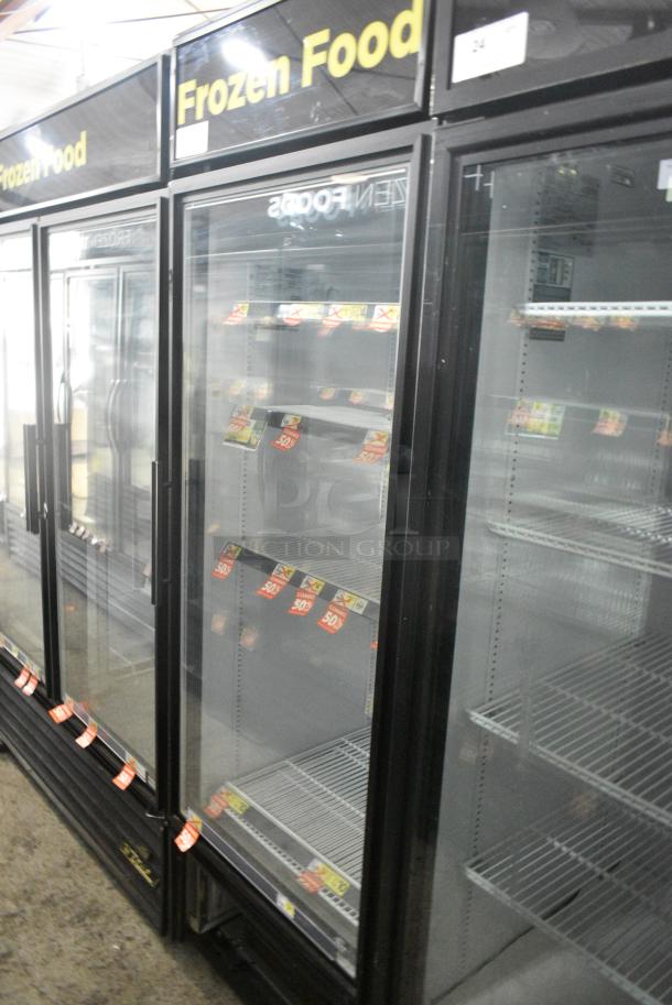 True GDM-23F-LD Metal Commercial Single Door Reach In Freezer Merchandiser w/ Poly Coated Racks. 115 Volts, 1 Phase. Tested and Working! - Image 1 of 5