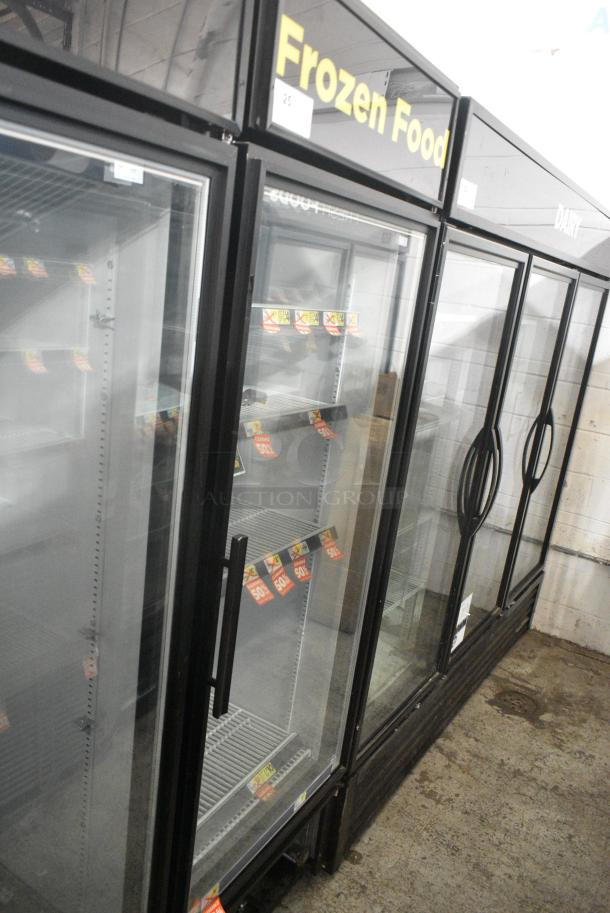 True GDM-23F-LD Metal Commercial Single Door Reach In Freezer Merchandiser w/ Poly Coated Racks. 115 Volts, 1 Phase. Tested and Working! - Image 2 of 5
