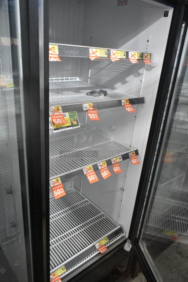 True GDM-23F-LD Metal Commercial Single Door Reach In Freezer Merchandiser w/ Poly Coated Racks. 115 Volts, 1 Phase. Tested and Working! - Image 4 of 5