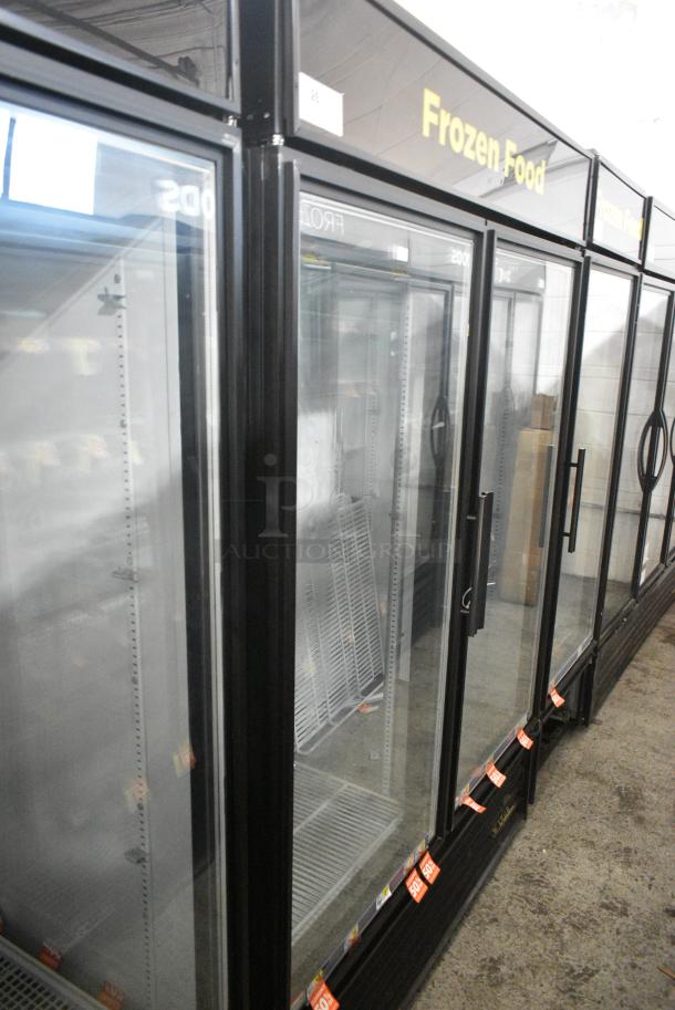 True GDM-49F-LD Metal Commercial 2 Door Reach In Freezer Merchandiser w/ Poly Coated Racks. 115/208-230 Volts, 1 Phase. Tested and Working! - Image 2 of 7